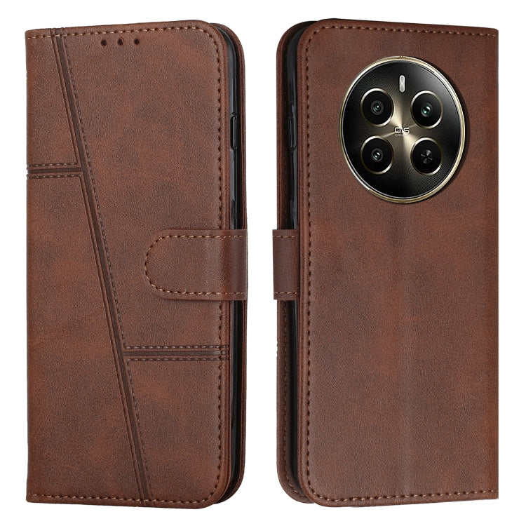 Stitching Calf Texture Buckle Leather Phone Case, For Realme 12+, For Realme 12 Pro+, For Realme C67 4G Global, For Realme 11 4G, For Realme 11 5G, For Realme C53/Narzo N53, For Realme 11, For Realme 11 Pro/11 Pro+