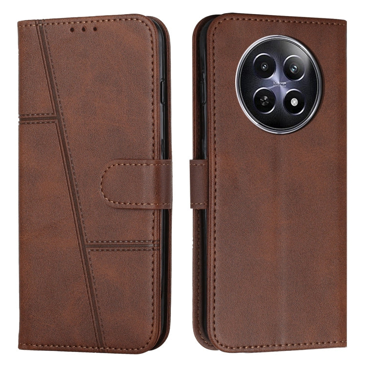 Stitching Calf Texture Buckle Leather Phone Case, For Realme 12, For Realme 12+, For Realme 12 Pro+, For Realme C67 4G Global, For Realme 11 4G, For Realme 11 5G, For Realme C53/Narzo N53, For Realme 11