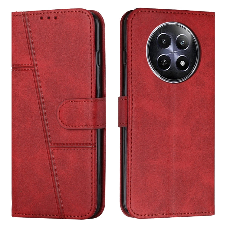 Stitching Calf Texture Buckle Leather Phone Case, For Realme 12, For Realme 12+, For Realme 12 Pro+, For Realme C67 4G Global, For Realme 11 4G, For Realme 11 5G, For Realme C53/Narzo N53, For Realme 11