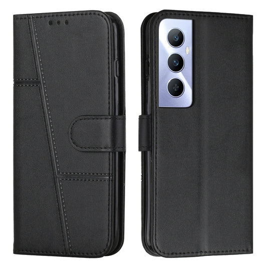 Stitching Calf Texture Buckle Leather Phone Case, For Realme C65 4G, For Realme 9i 5G/V20 5G/V30t/V30, For Realme C55