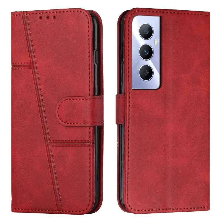Stitching Calf Texture Buckle Leather Phone Case, For Realme 11, For Realme 11 Pro/11 Pro+, For Realme C65 4G, For Realme 9i 5G/V20 5G/V30t/V30, For Realme C55