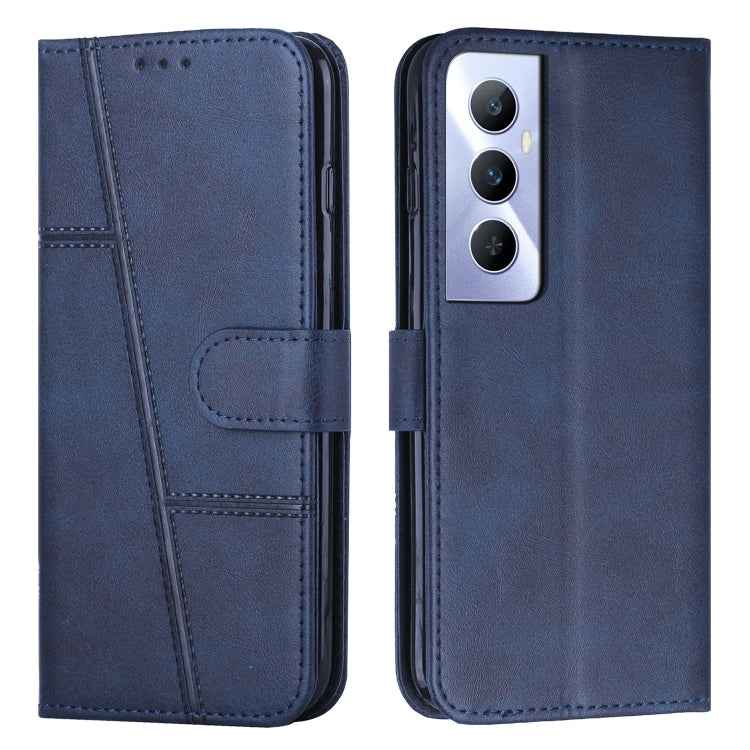 Stitching Calf Texture Buckle Leather Phone Case, For Realme 11, For Realme 11 Pro/11 Pro+, For Realme C65 4G, For Realme 9i 5G/V20 5G/V30t/V30, For Realme C55