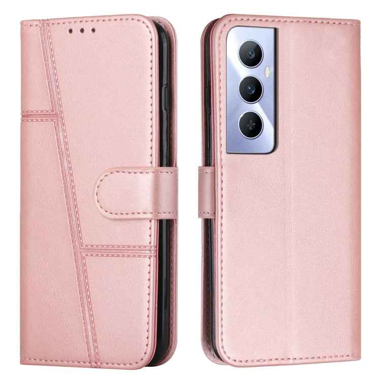 Stitching Calf Texture Buckle Leather Phone Case, For Realme 11, For Realme 11 Pro/11 Pro+, For Realme C65 4G, For Realme 9i 5G/V20 5G/V30t/V30, For Realme C55