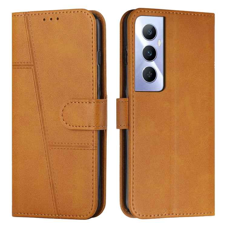 Stitching Calf Texture Buckle Leather Phone Case, For Realme 11, For Realme 11 Pro/11 Pro+, For Realme C65 4G, For Realme 9i 5G/V20 5G/V30t/V30, For Realme C55