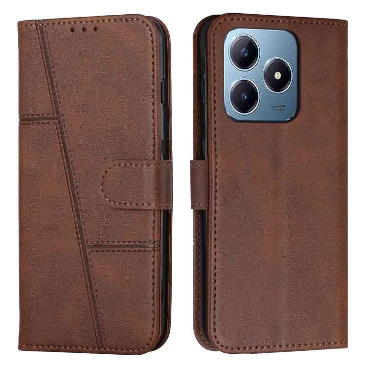 Stitching Calf Texture Buckle Leather Phone Case, For Realme C63, For Realme 12, For Realme 12+, For Realme 12 Pro+, For Realme C67 4G Global, For Realme 11 4G, For Realme 11 5G, For Realme C53/Narzo N53