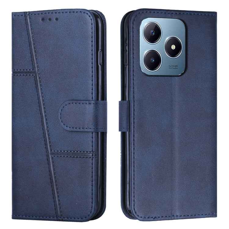 Stitching Calf Texture Buckle Leather Phone Case, For Realme C63, For Realme 12, For Realme 12+, For Realme 12 Pro+, For Realme C67 4G Global, For Realme 11 4G, For Realme 11 5G, For Realme C53/Narzo N53