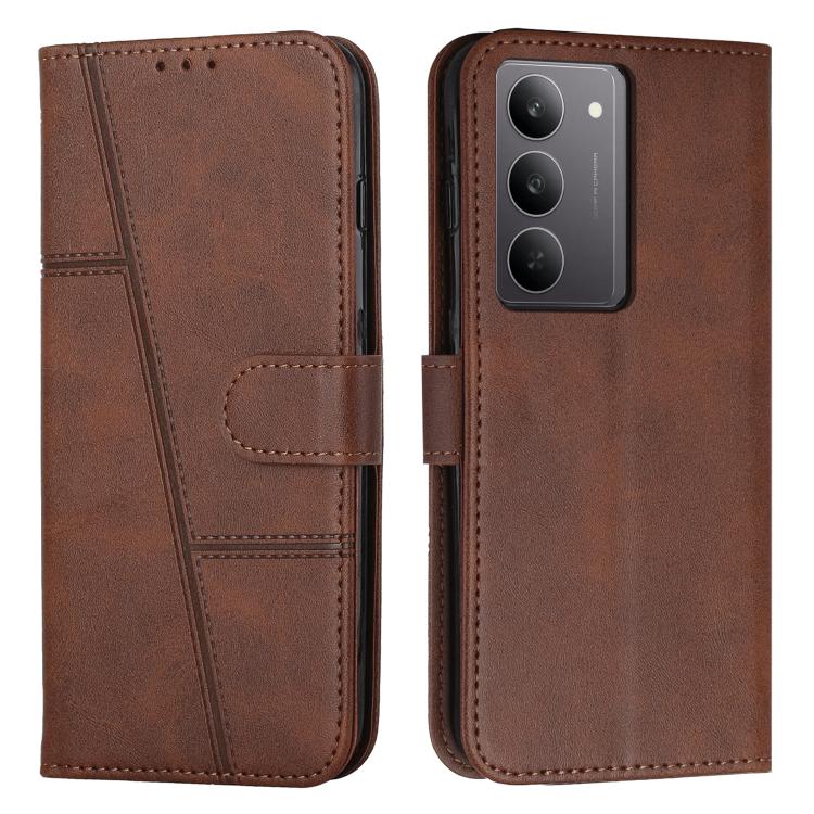 Stitching Calf Texture Buckle Leather Phone Case, For Realme 15 / 15 Pro, For Realme C71 4G, For Realme 14 / P3 5G / 14T 5G, For Realme 14 Pro+, For Realme 14 Pro, For Realme C75 / V60 Pro, For Realme C63, For Realme 12