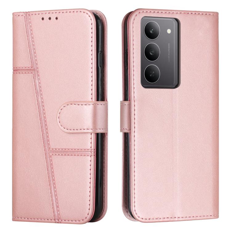 Stitching Calf Texture Buckle Leather Phone Case, For Realme 15 / 15 Pro, For Realme C71 4G, For Realme 14 / P3 5G / 14T 5G, For Realme 14 Pro+, For Realme 14 Pro, For Realme C75 / V60 Pro, For Realme C63, For Realme 12