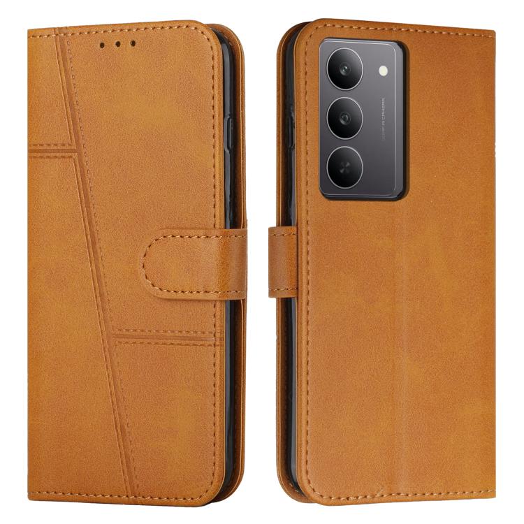 Stitching Calf Texture Buckle Leather Phone Case, For Realme 15 / 15 Pro, For Realme C71 4G, For Realme 14 / P3 5G / 14T 5G, For Realme 14 Pro+, For Realme 14 Pro, For Realme C75 / V60 Pro, For Realme C63, For Realme 12