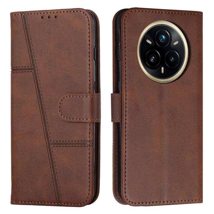 Stitching Calf Texture Buckle Leather Phone Case, For Realme 15 / 15 Pro, For Realme C71 4G, For Realme 14 / P3 5G / 14T 5G, For Realme 14 Pro+, For Realme 14 Pro, For Realme C75 / V60 Pro, For Realme C63, For Realme 12
