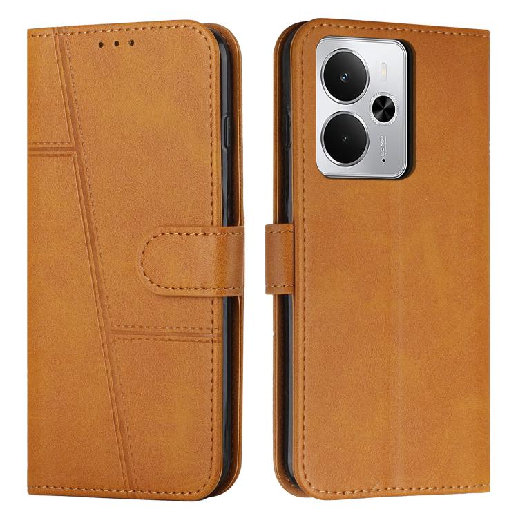 Stitching Calf Texture Buckle Leather Phone Case, For Realme 15 / 15 Pro, For Realme C71 4G, For Realme 14 / P3 5G / 14T 5G, For Realme 14 Pro+, For Realme 14 Pro, For Realme C75 / V60 Pro, For Realme C63, For Realme 12