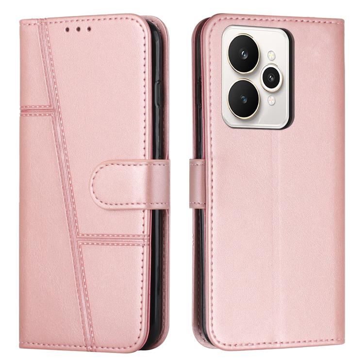 Stitching Calf Texture Buckle Leather Phone Case, For Realme Narzo 80 Lite 4G, For Realme 15 / 15 Pro, For Realme C71 4G, For Realme 14 / P3 5G / 14T 5G, For Realme 14 Pro+, For Realme 14 Pro, For Realme C75 / V60 Pro, For Realme C63