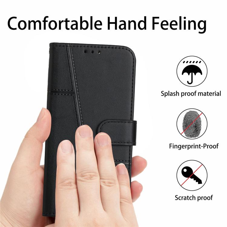 Stitching Calf Texture Buckle Leather Phone Case, For Realme 16T 5G, For Realme P4 Power 5G, For Realme 16 5G, For Realme 16 Pro+ 5G, For Realme 16 Pro 5G, For Realme C85 5G / 15x 5G India, For Realme C85 Pro 4G, For Realme 15T 5G