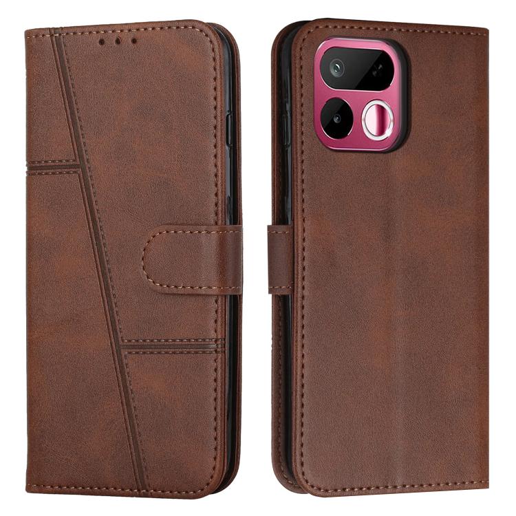 Stitching Calf Texture Buckle Leather Phone Case, For Realme 16T 5G, For Realme P4 Power 5G, For Realme 16 5G, For Realme 16 Pro+ 5G, For Realme 16 Pro 5G, For Realme C85 5G / 15x 5G India, For Realme C85 Pro 4G, For Realme 15T 5G