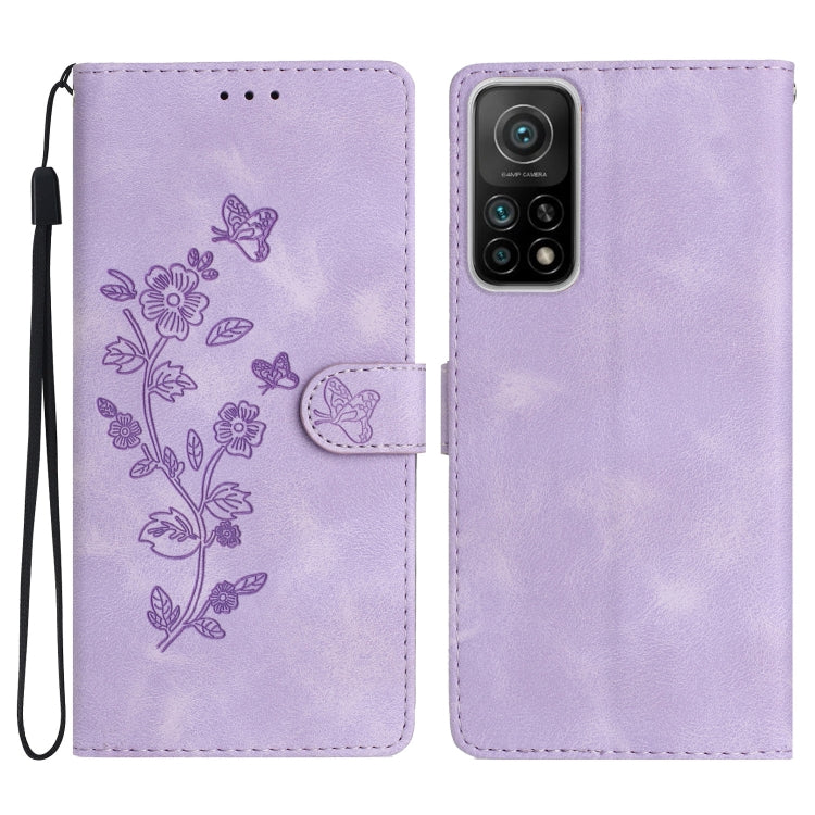 Flower Butterfly Embossing Pattern Leather Phone Case, For Xiaomi Redmi Note 9 5G / Note 9T, For Xiaomi Mi 10T Lite 5G, For Xiaomi Mi 10T 5G / 10T Pro 5G, For Xiaomi Redmi 9A, For Xiaomi Redmi 9, For Xiaomi Redmi 9C, For Xiaomi Redmi Note 8T