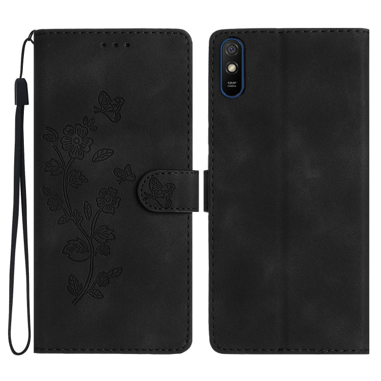 Flower Butterfly Embossing Pattern Leather Phone Case, For Xiaomi Redmi 10, For Xiaomi Mi 11 Lite, For Xiaomi Mi 11 Ultra, For Xiaomi Mi 11 Pro, For Xiaomi Redmi Note 10 5G, For Xiaomi Redmi 9A, For Xiaomi Redmi 9, For Xiaomi Redmi 9C