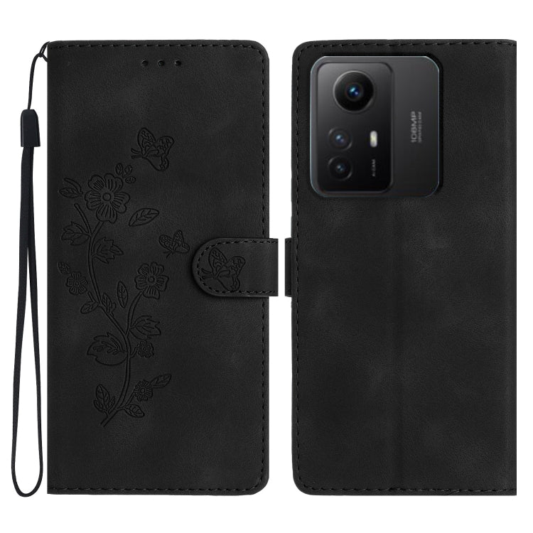 Flower Butterfly Embossing Pattern Leather Phone Case, For Xiaomi Redmi Note 12S, For Xiaomi Redmi 13C 4G, For Xiaomi Redmi Note 12 Pro 5G, For Xiaomi 13T, For Xiaomi Redmi Note 12 5G, For Xiaomi 13 Pro, For Xiaomi 13, For Xiaomi 12T / 12T Pro
