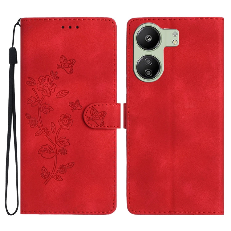 Flower Butterfly Embossing Pattern Leather Phone Case, For Xiaomi Redmi Note 12S, For Xiaomi Redmi 13C 4G, For Xiaomi Redmi Note 12 Pro 5G, For Xiaomi 13T, For Xiaomi Redmi Note 12 5G, For Xiaomi 13 Pro, For Xiaomi 13, For Xiaomi 12T / 12T Pro