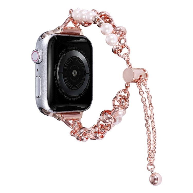 Pearl Bracelet Metal Watch Band, For Apple Watch 42mm, For Apple Watch 38mm