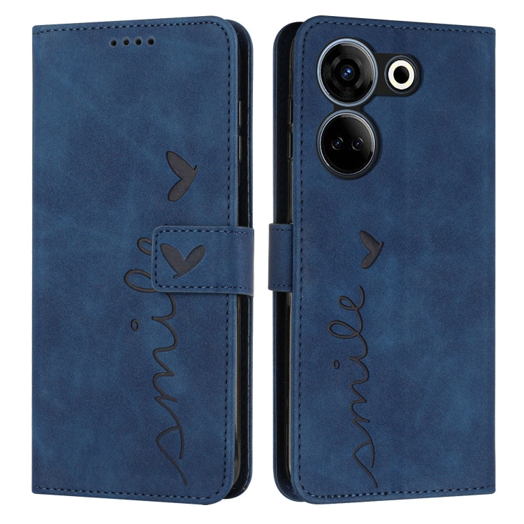 Skin Feel Heart Pattern Leather Phone Case, For Tecno Pova Neo 3, For Tecno Camon 20 Premier, For Tecno Camon 20 Pro 5G, For Tecno Pova 5 4G, For Tecno Camon 20/Camon 20 Pro 4G