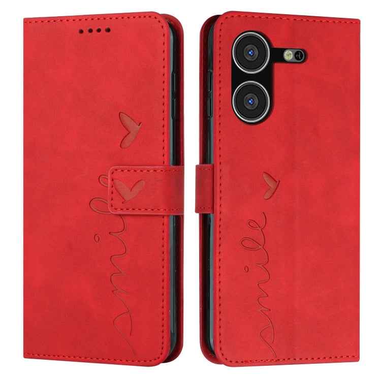 Skin Feel Heart Pattern Leather Phone Case, For Tecno Pova Neo 3, For Tecno Camon 20 Premier, For Tecno Camon 20 Pro 5G, For Tecno Pova 5 4G, For Tecno Camon 20/Camon 20 Pro 4G