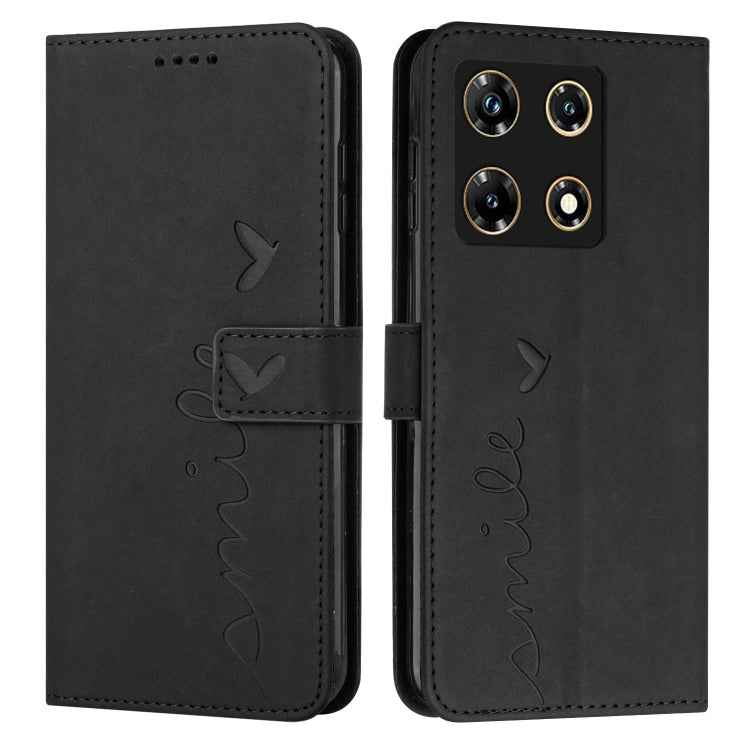 Skin Feel Heart Pattern Leather Phone Case, For Infinix Hot 30 Play NFC, For Infinix Note 30/Note 30 5G, For Infinix Note 30i, For Infinix Note 30 Pro, For Infinix Hot 30, For Infinix Note 30 VIP