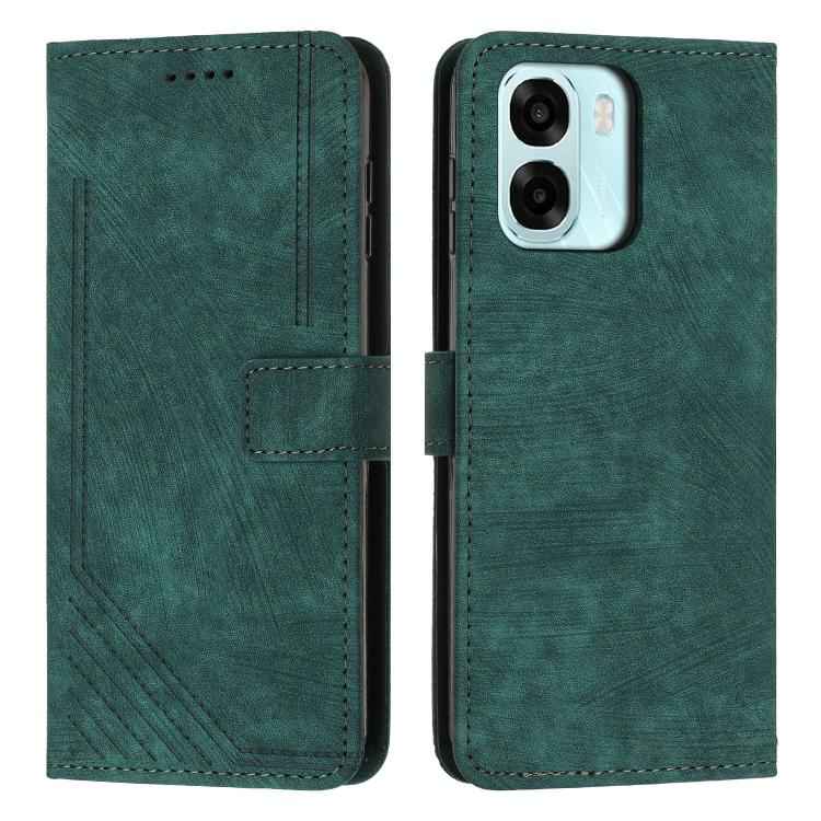Skin Feel Stripe Pattern Leather Phone Case with Lanyard, For OPPO A6x 5G / A6 5G, For OPPO A60 4G, For OPPO A3 Pro, For OPPO Reno11 F, For OPPO A38, For OPPO A58 4G, For OPPO Reno10 5G/Reno10 Pro 5G Global, For OPPO A78 4G