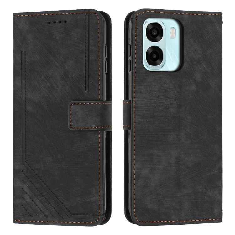 Skin Feel Stripe Pattern Leather Phone Case with Lanyard, For OPPO A6x 5G / A6 5G, For OPPO A60 4G, For OPPO A3 Pro, For OPPO Reno11 F, For OPPO A38, For OPPO A58 4G, For OPPO Reno10 5G/Reno10 Pro 5G Global, For OPPO A78 4G