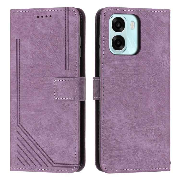Skin Feel Stripe Pattern Leather Phone Case with Lanyard, For OPPO A6x 5G / A6 5G, For OPPO A60 4G, For OPPO A3 Pro, For OPPO Reno11 F, For OPPO A38, For OPPO A58 4G, For OPPO Reno10 5G/Reno10 Pro 5G Global, For OPPO A78 4G