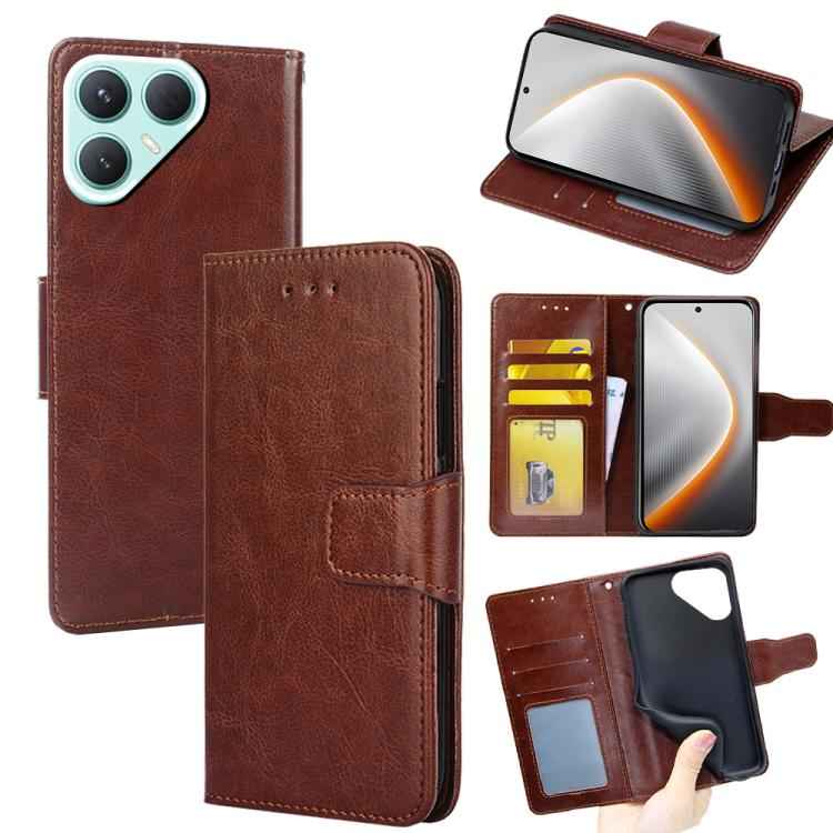 Crystal Texture Leather Phone Case, For Tecno Pova Slim 5G / Spark Slim 4G, For Tecno Pova 7 Pro 5G, For Tecno Spark 40 Pro+ 4G, For Tecno Spark 40 Pro 4G, For Tecno Camon 40 Premier 5G, For Tecno Spark 30 4G