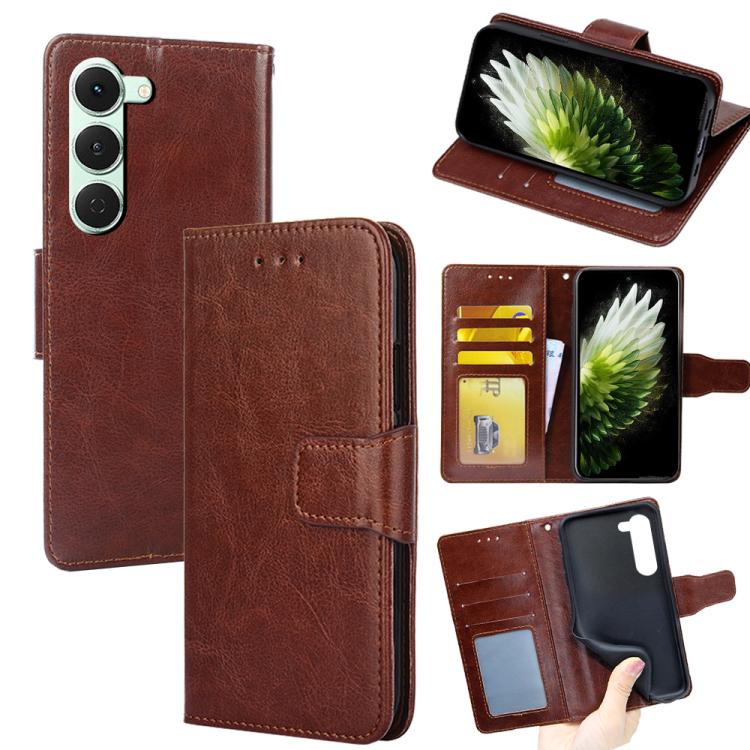 Crystal Texture Leather Phone Case, For Tecno Pova Slim 5G / Spark Slim 4G, For Tecno Pova 7 Pro 5G, For Tecno Spark 40 Pro+ 4G, For Tecno Spark 40 Pro 4G, For Tecno Camon 40 Premier 5G, For Tecno Spark 30 4G