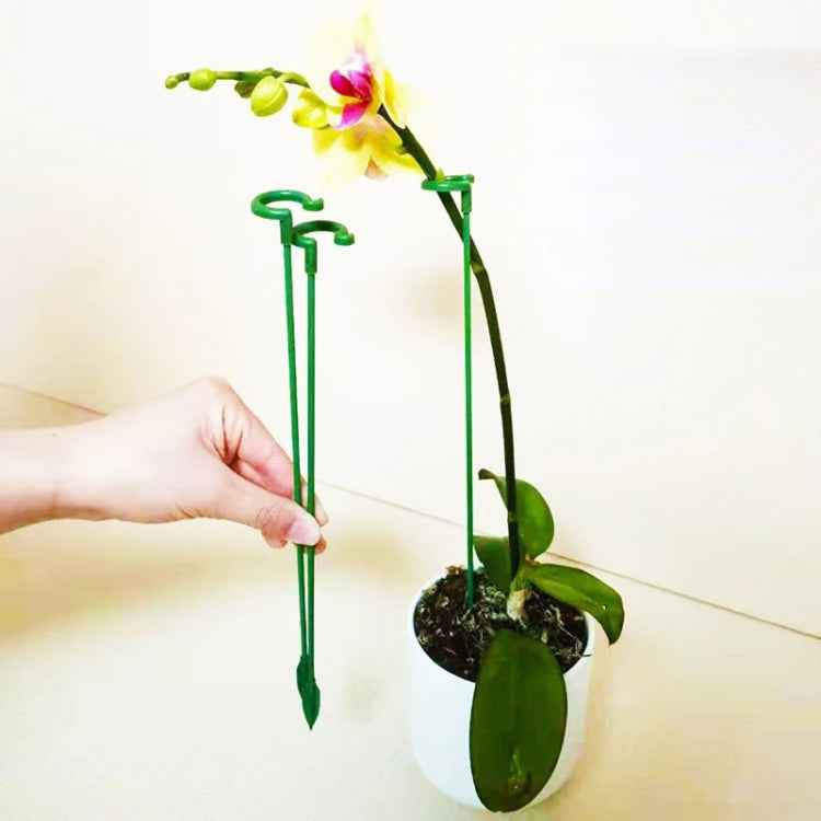 10pcs Plant Potted Flower Shape Support Rod Fixed Anti-lodging Leaf Guard Frame, 17cm, 27cm, 37cm, 48cm, 58cm