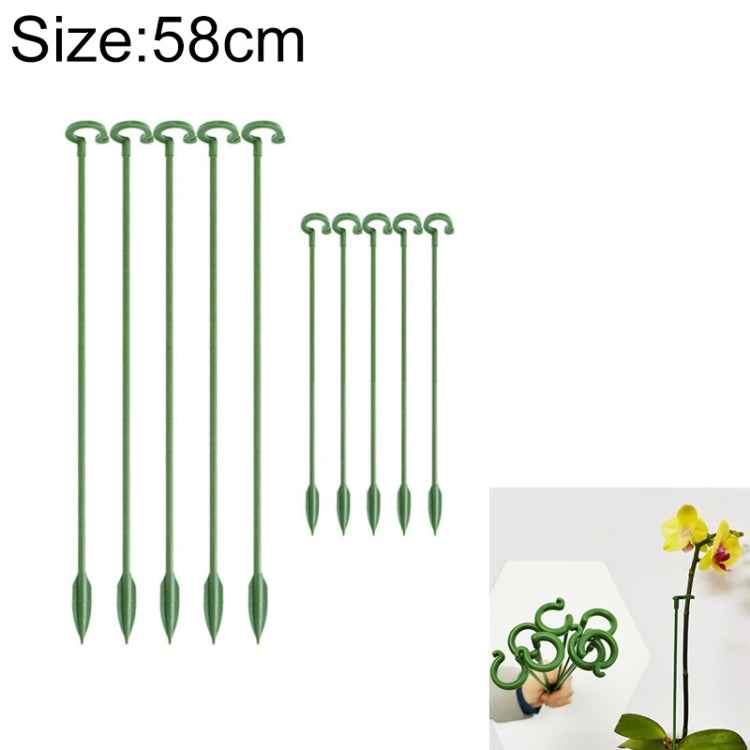 10pcs Plant Potted Flower Shape Support Rod Fixed Anti-lodging Leaf Guard Frame, 17cm, 27cm, 37cm, 48cm, 58cm