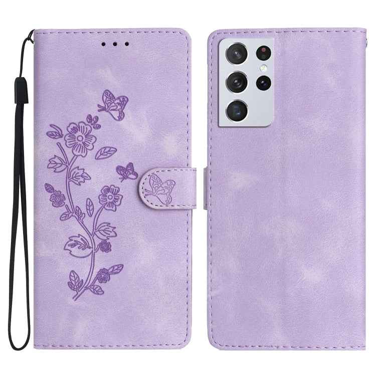 Flower Butterfly Embossing Pattern Leather Phone Case, For Samsung Galaxy A32 4G, For Samsung Galaxy A72 5G, For Samsung Galaxy A52 5G, For Samsung Galaxy A32 5G, For Samsung Galaxy S21 5G, For Samsung Galaxy S21+ 5G, For Samsung Galaxy S21 Ultra 5G   ...