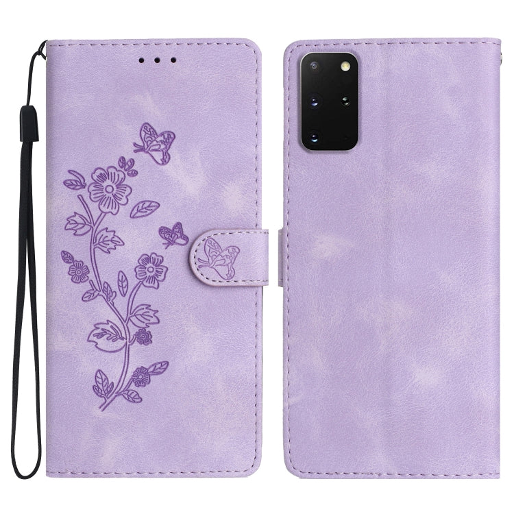 Flower Butterfly Embossing Pattern Leather Phone Case, For Samsung Galaxy A12, For Samsung Galaxy A42 5G, For Samsung Galaxy Note20 Ultra, For Samsung Galaxy Note20, For Samsung Galaxy A21s, For Samsung Galaxy S20 Ultra, For Samsung Galaxy S20         ...