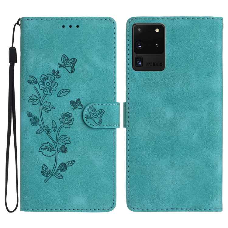 Flower Butterfly Embossing Pattern Leather Phone Case, For Samsung Galaxy A12, For Samsung Galaxy A42 5G, For Samsung Galaxy Note20 Ultra, For Samsung Galaxy Note20, For Samsung Galaxy A21s, For Samsung Galaxy S20 Ultra, For Samsung Galaxy S20         ...