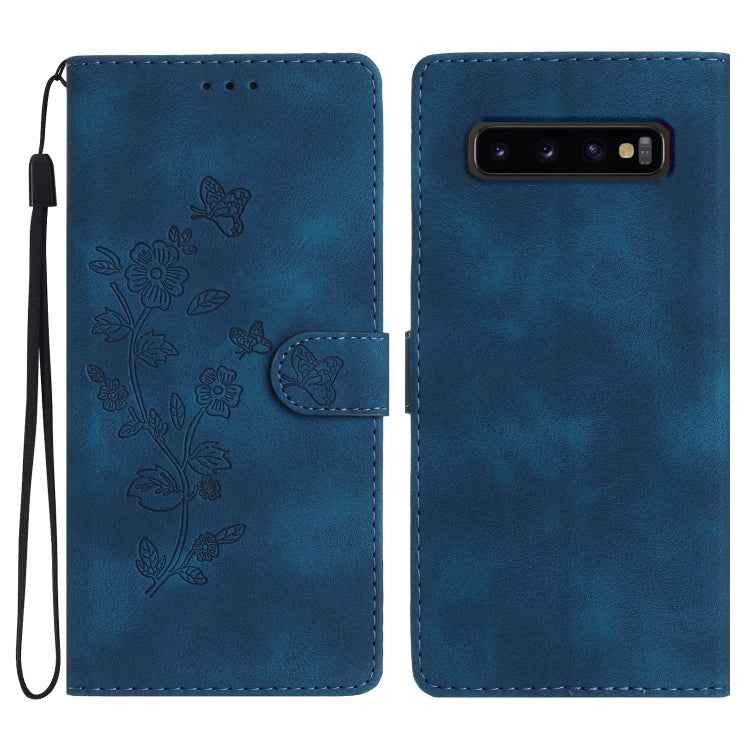 Flower Butterfly Embossing Pattern Leather Phone Case, For Samsung Galaxy A10 / M10, For Samsung Galaxy A20 / A30, For Samsung Galaxy A50, For Samsung Galaxy S10e, For Samsung Galaxy S10+, For Samsung Galaxy S10