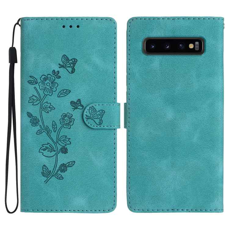 Flower Butterfly Embossing Pattern Leather Phone Case, For Samsung Galaxy A10 / M10, For Samsung Galaxy A20 / A30, For Samsung Galaxy A50, For Samsung Galaxy S10e, For Samsung Galaxy S10+, For Samsung Galaxy S10