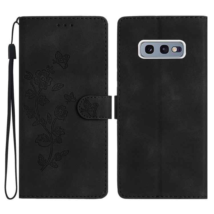 Flower Butterfly Embossing Pattern Leather Phone Case, For Samsung Galaxy A10 / M10, For Samsung Galaxy A20 / A30, For Samsung Galaxy A50, For Samsung Galaxy S10e, For Samsung Galaxy S10+, For Samsung Galaxy S10