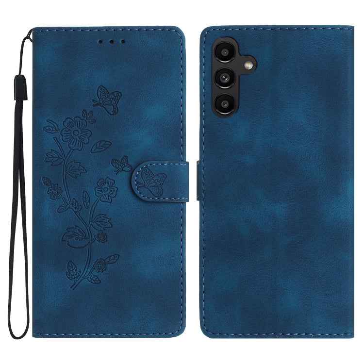 Flower Butterfly Embossing Pattern Leather Phone Case, For Samsung Galaxy S23 5G, For Samsung Galaxy A14 5G, For Samsung Galaxy A04, For Samsung Galaxy A04s, For Samsung Galaxy S20 FE, For Samsung Galaxy M53, For Samsung Galaxy M23                     ...