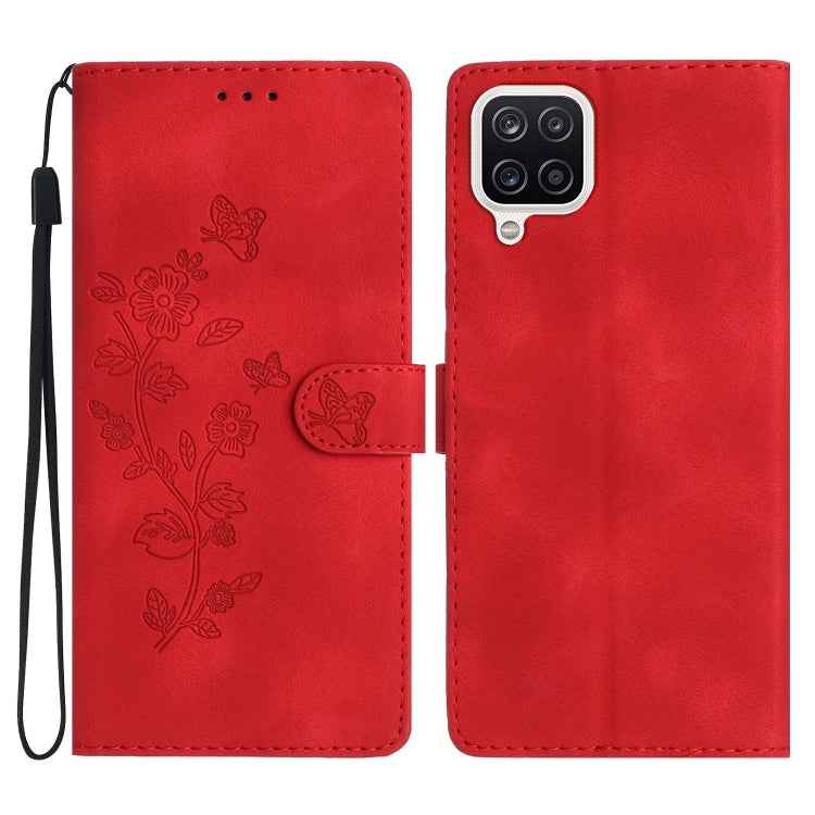 Flower Butterfly Embossing Pattern Leather Phone Case, For Samsung Galaxy A12, For Samsung Galaxy A42 5G, For Samsung Galaxy Note20 Ultra, For Samsung Galaxy Note20, For Samsung Galaxy A21s, For Samsung Galaxy S20 Ultra, For Samsung Galaxy S20         ...