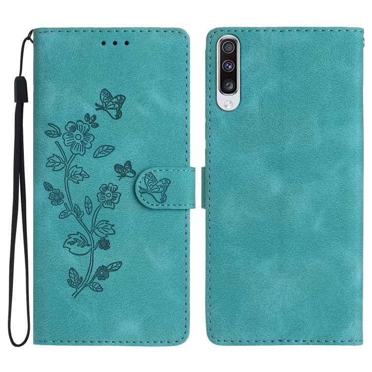 Flower Butterfly Embossing Pattern Leather Phone Case, For Samsung Galaxy A10 / M10, For Samsung Galaxy A20 / A30, For Samsung Galaxy A50, For Samsung Galaxy S10e, For Samsung Galaxy S10+, For Samsung Galaxy S10
