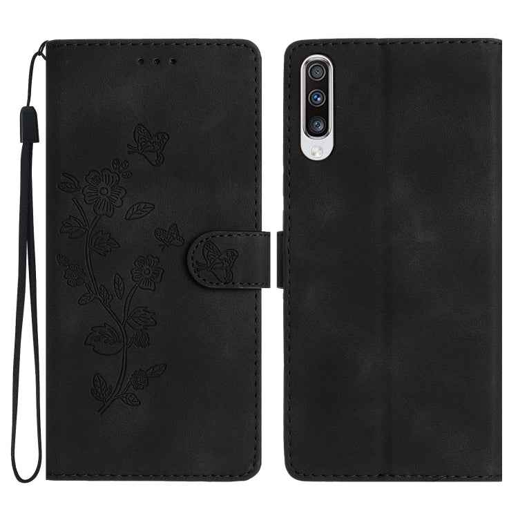 Flower Butterfly Embossing Pattern Leather Phone Case, For Samsung Galaxy A10 / M10, For Samsung Galaxy A20 / A30, For Samsung Galaxy A50, For Samsung Galaxy S10e, For Samsung Galaxy S10+, For Samsung Galaxy S10