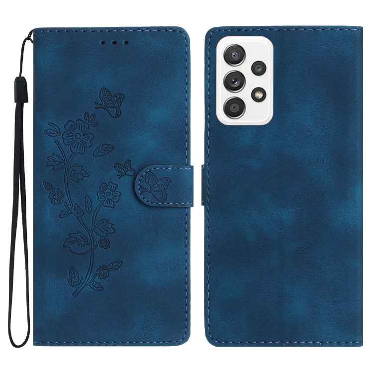Flower Butterfly Embossing Pattern Leather Phone Case, For Samsung Galaxy S23 5G, For Samsung Galaxy A14 5G, For Samsung Galaxy A04, For Samsung Galaxy A04s, For Samsung Galaxy S20 FE, For Samsung Galaxy M53, For Samsung Galaxy M23                     ...