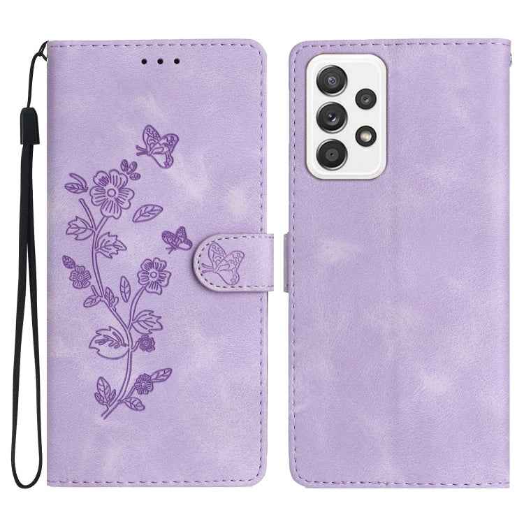 Flower Butterfly Embossing Pattern Leather Phone Case, For Samsung Galaxy A32 4G, For Samsung Galaxy A72 5G, For Samsung Galaxy A52 5G, For Samsung Galaxy A32 5G, For Samsung Galaxy S21 5G, For Samsung Galaxy S21+ 5G, For Samsung Galaxy S21 Ultra 5G   ...