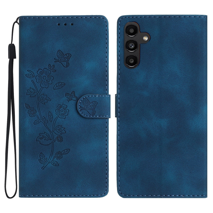 Flower Butterfly Embossing Pattern Leather Phone Case, For Samsung Galaxy A25 5G, For Samsung Galaxy A15, For Samsung Galaxy A35 5G, For Samsung Galaxy A23 5G, For Samsung Galaxy S24 Ultra 5G, For Samsung Galaxy S24+ 5G, For Samsung Galaxy S23 FE 5G   ...