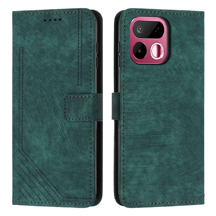 Skin Feel Stripe Pattern Leather Phone Case with Lanyard, For Realme 16T 5G, For Realme P4 Power 5G, For Realme 16 5G, For Realme 16 Pro+ 5G, For Realme 16 Pro 5G, For Realme C85 5G / 15x 5G India, For Realme C85 Pro 4G, For Realme 15T 5G