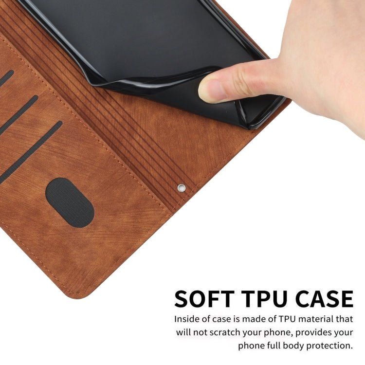 Skin Feel Stripe Pattern Leather Phone Case with Lanyard, For Infinix Zero 30 4G, For Infinix Zero 30 5G, For Infinix Hot 30 Play NFC, For Infinix Note 30/Note 30 5G, For Infinix Note 30i, For Infinix Note 30 Pro, For Infinix Note 30 VIP               ...