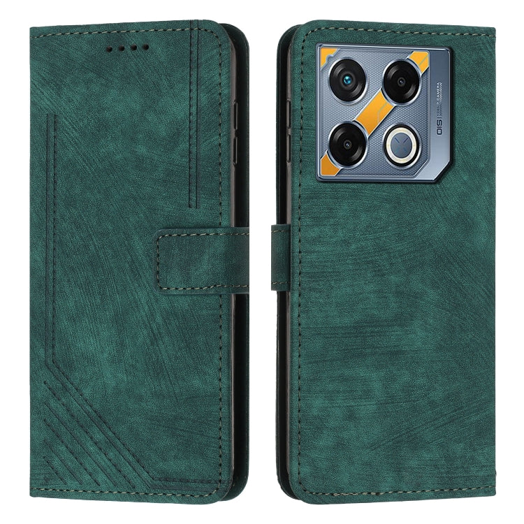 Skin Feel Stripe Pattern Leather Phone Case with Lanyard, For Infinix Hot 50 Pro+ 4G, For Infinix Note 40 5G, For Infinix GT 20 Pro, For Infinix Note 40 Pro 4G / 5G, For Infinix Note 40 4G, For Infinix Hot 40 / 40 Pro, For Infinix Hot 40i              ...