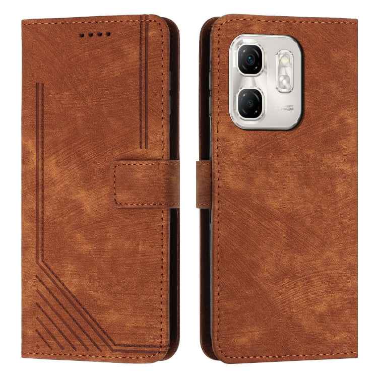 Skin Feel Stripe Pattern Leather Phone Case with Lanyard, For Infinix Note 50 Pro+, For Infinix Note 50 4G / 50 Pro 4G, For Infinix Hot 50 Pro 4G, For Infinix Hot 50i, For Infinix Hot 50 Pro+ 4G, For Infinix Note 40 5G, For Infinix GT 20 Pro           ...